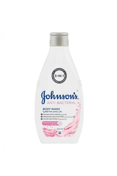 Johnson's غسول للجسم مضاد للبكتيريا بزهر اللوز 400 مل
