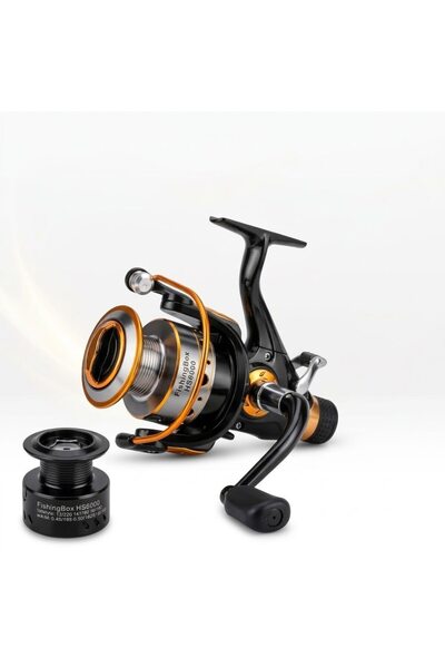 FISHINGBOX MAKE FISHING BETTER Mulineta de pescuit cu feeder și pentru crap B...
