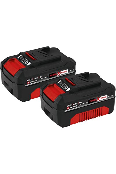 Einhell PXC-Twinpack 4511489 Pachet de baterii, 2 x 18 V, 4.0 Ah, 900 W, Powe...