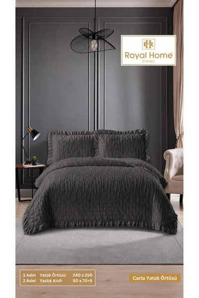 Royal Home Çift Kişilik Carla Ruffle Yatak Örtüsü