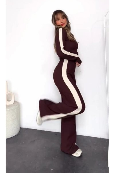 vipelmoda طقم علوي وسفلي مخطط من بيني