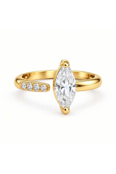 Buticul Moon Inel Marquise Aur