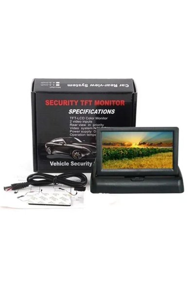 OEM Οθόνη Αυτοκινήτου 4,3″ TFT-LCD Αναδιπλούμενη με Κάμερα Οπισθοπορείας Αυτο...