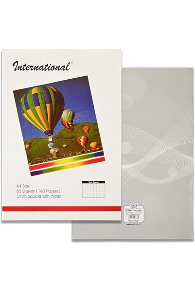 Fishbender FIS® Exercise Book International, A4 Size(210x297mm), 80 Sheets, 1...