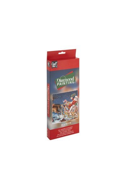 CraftID Set creativ cu tematica Craciun, Diamond Painting, Mos Craciun, 30 x ...