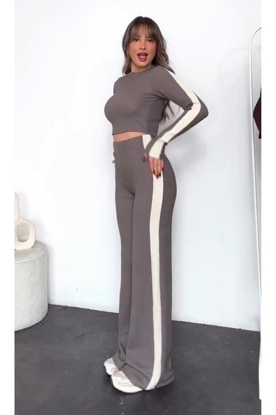 vipelmoda Pennye Şeritli Alt -Üst Takım