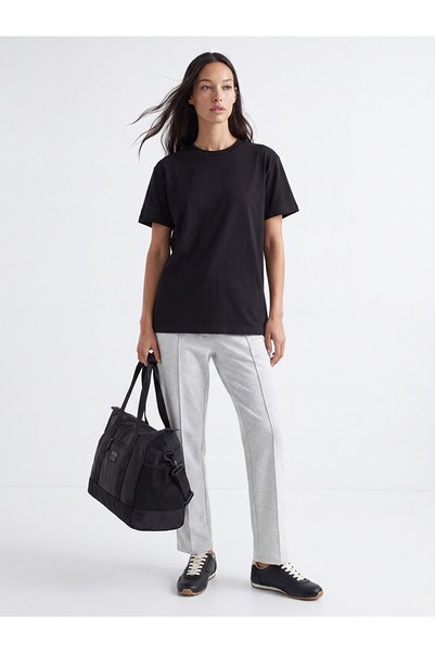 LC Waikiki Nevavm Gray Diver Fabric Straight Standard & Regular Women's Sweat...