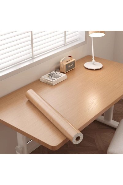 Re Tapet autoadeziv 45cm x 2m, folie decorativă pentru renovare rapidă pereți...