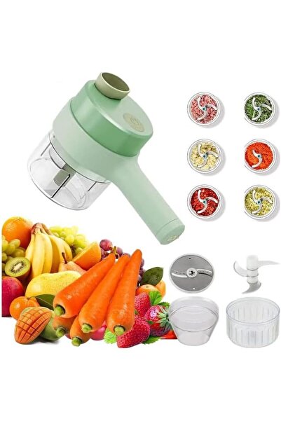 Generic Portable Electric Vegetable Chopper Multifunctional Cordless Recharge...
