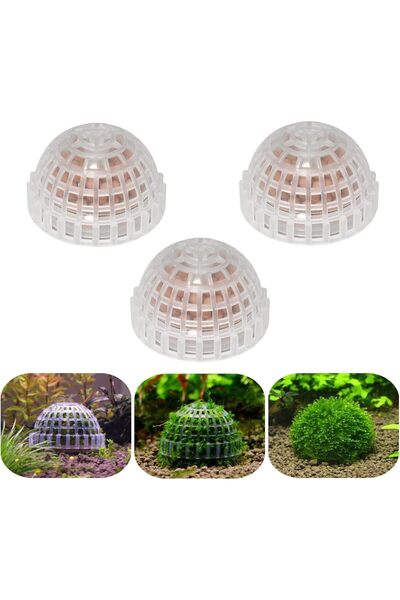 Generic 3 Pack Aquarium Moss Ball Holder Sturdy Fish Tank Moss Ball Plants Ca...