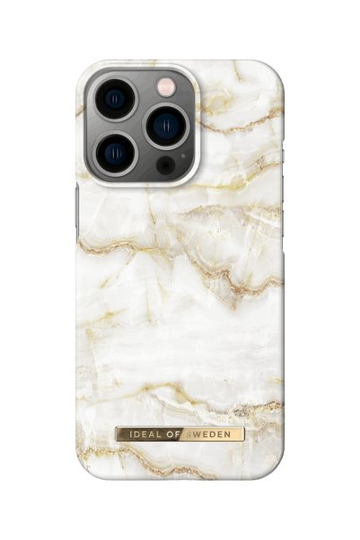 Apple ΙΔΕΑΛΗ ΓΙΑ ΤΗ ΣΒΕΔΙΑ Θήκη Fashion iPhone 13 Pro Χρυσό Μαρμάρινο με Μαργ...