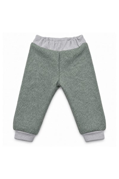 Kidizi Pantaloni din lana fiarta pentru copii 2-3 ani old mint – dublati cu b...