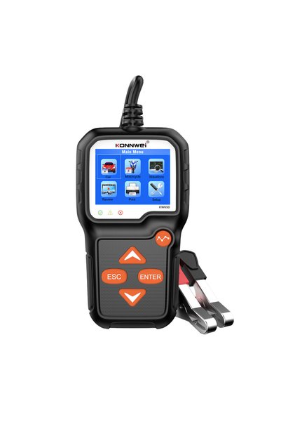 OEM Ψηφιακός ελεγκτής μπαταριών Auto/Moto με κροκοδειλάκια 6V/12V KW650 Konnwei