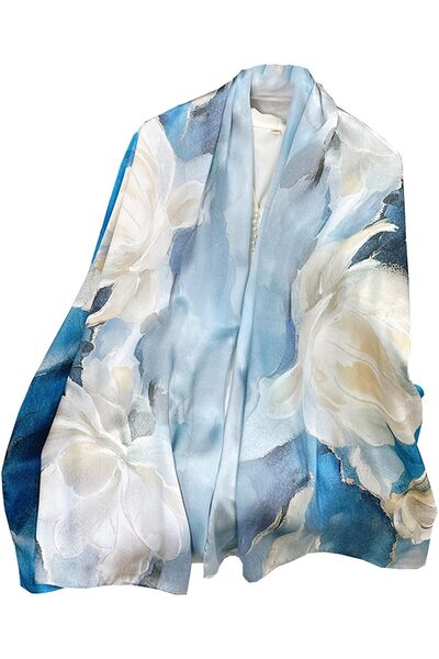 Generic Elegant Dress Scarf for Women, Long Silk Shawl Wrap, Lightweight Fash...