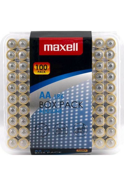 OEM Αλκαλικές μπαταρίες AA 1.5V 100 τεμάχια Maxell