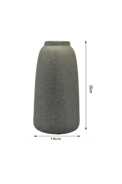 OEM Επιτραπέζιο διακοσμητικό βάζο 26x14 εκ. 80204 σε πράσινο χρώμα