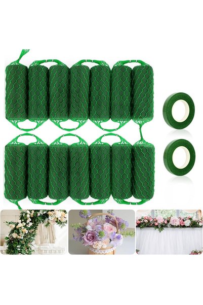 Generic 14 Pcs Floral Foam Garland Kit - 9.2ft Absorbent Flower Holder for Ar...