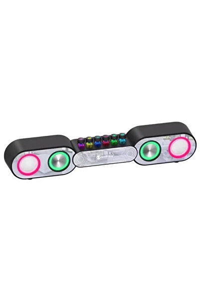 OEM Ασύρματη μπάρα ήχου Bluetooth RGB LED 5W*2 USB FM Handsfree New Rixing NR...