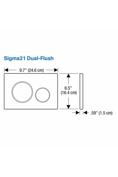 Vivis Placă de acționare GEBERIT SIGMA50 (EX SIGMA21) rotundă, pentru beton, ...
