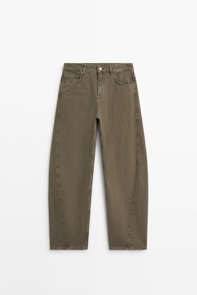 Massimo Dutti Orta bel barrel fit jean