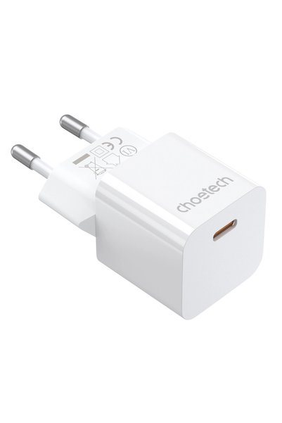 CHOETECH Încărcător de perete USB-C PD5010 20W - Alb