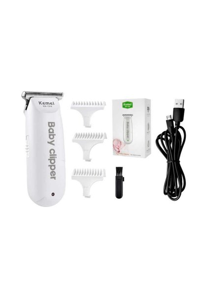 Mihai Kemei KM1319 Mini aparat de tuns pentru bebeluși, reîncărcabil prin USB...