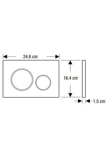 Vivis Buton de acționare GEBERIT SIGMA50 (EX SIGMA21) rotund, sticlă albă, cr...