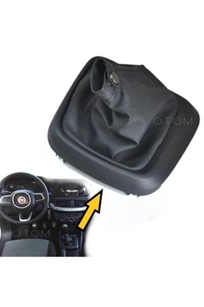 STİLİX GARAGE Fiat Egea Gear Shift Boot with Black Frame Egea 2015-2021