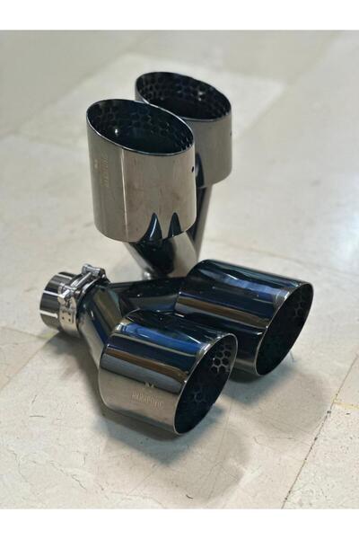 Ness AKRAPOVİC 90MM PETEKLİ TİTANYUM ÇİFTLİ EGZOZ UCU SETİ