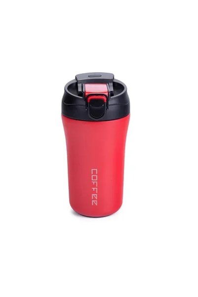 OEM Θερμός - ποτήρι με καλαμάκι 400ml JB-4020 σε κόκκινο χρώμα