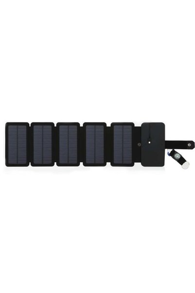 OEM Αναδιπλούμενο ηλιακό πάνελ φόρτισης 10W με USB 5V 2.1A και 5 πάνελ