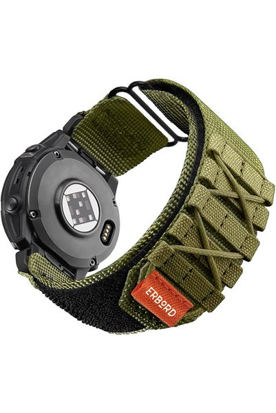 ERBORD Curea de nailon Runner Quickfit pentru Garmin Fenix 5/6/6 PRO/7 Foreru...