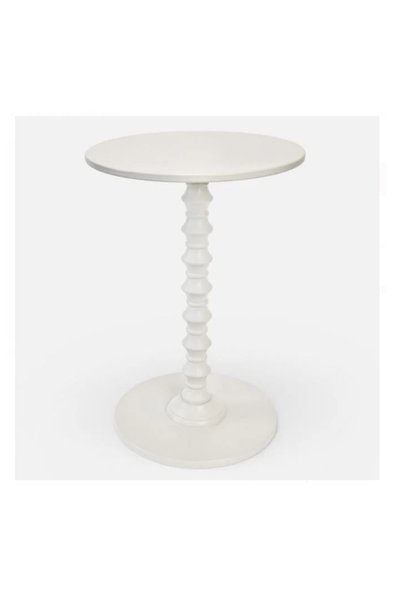 Generic Brand Masuta Auxiliara Rotunda Bej pentru Living Ø35x50cm