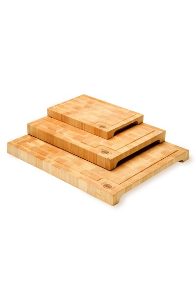 WoodPower Set de 3 Tocatoare profesionale de bucatarie, Lemn masiv de fag, Ca...