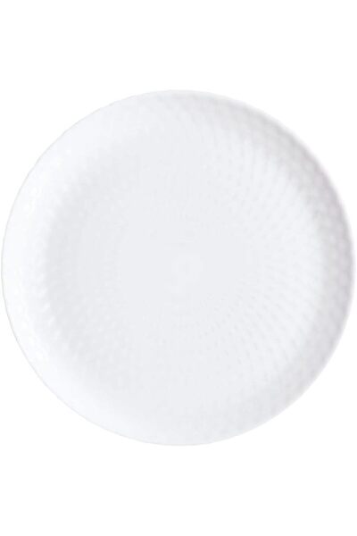 Generic Pampille White Flat Plate Opal 25 cm White