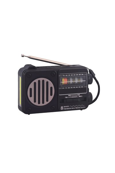 OEM Φορητό ραδιόφωνο 8 ζωνών FM/AM/SW1-6 επαναφορτιζόμενο Cmik MK-154BT μαύρο...