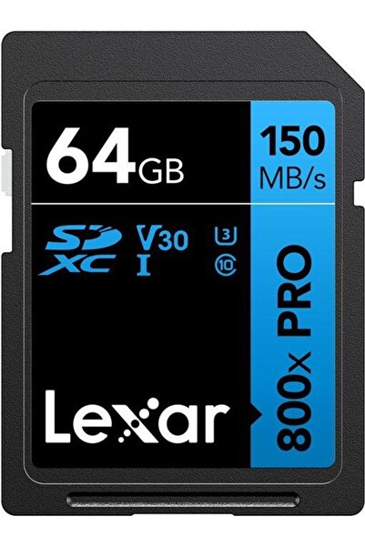 Lexar Επαγγελματική Κάρτα Μνήμης 800x Pro SDXC 64GB - (LSD0800P064G-BNNNG)