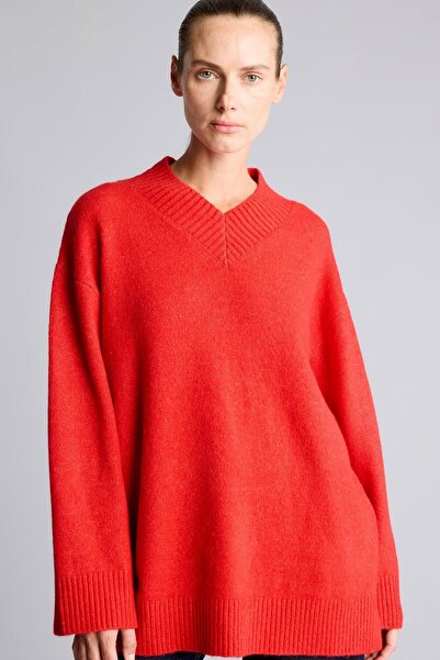 DeFacto Relax Fıt Strickpullover aus Wollmischung Tunika H6181AX26WN