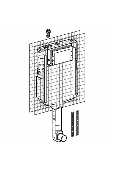 Vivis SISTEM DE INSTALARE CU REZERVOR GEBERIT 8 CM CLASA I