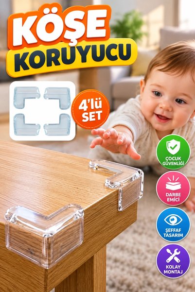 canrodi Prozirni set zaštitnika za uglove nameštaja od 4 komada – uređaj za z...