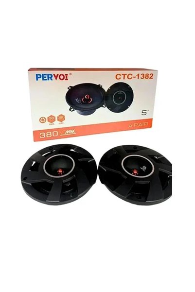 OEM Σετ ηχεία αυτοκινήτου 380W Pervoi CTC-1382 σε μαύρο χρώμα