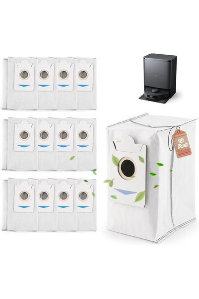 Generic عبوة من 12 كيس مكنسة كهربائية لـ Ecovacs Deebot T30S /T30S PRO/X5 Omn...