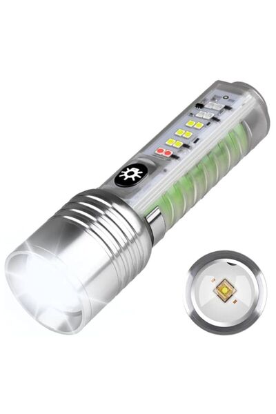 OEM Επαναφορτιζόμενος φακός LED COBA CB-1658 500m με Zoom