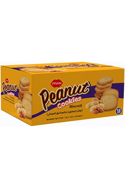 Generic بسكويت الفول السوداني 70 جرام، عبوة من 12 قطعة
