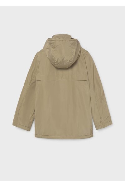 MAYORAL Boy's Windproof Hooded Coat with Pockets - Parka 7415 Beige
