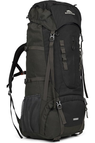 Dutch Mountains rucsac de drumeție, 65 + 10 L, 602141, poliester, negru