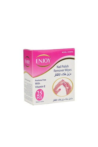 Enjoy مزيل طلاء الأظافر خالٍ من الأسيتون NL/POLSH REMV WPS 10P