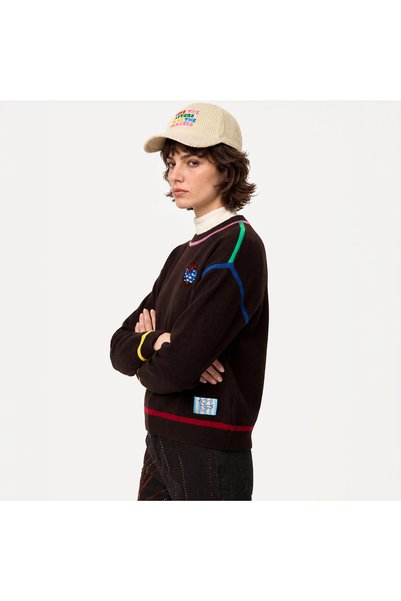 Mudo Women's Off-White Embroidered Cap Hat