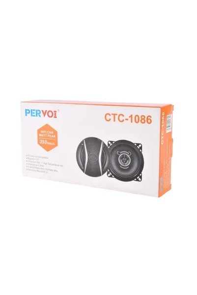 OEM Σετ ηχεία αυτοκινήτου 350W Pervoi CTC-1086 σε μαύρο χρώμα
