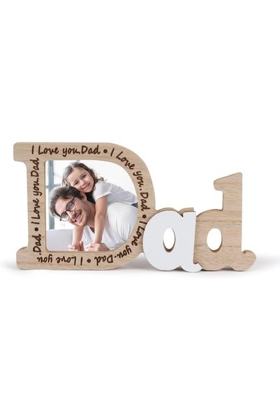 Generic Wooden Picture Frame for Dad, Gift for Father from Daughter or Son, R...